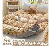 Japanese Futon Mattress - Thickened Warm Plush Foldable Floor Mattress Topper, Soft Quilted Roll Up Tatami Sleeping Pad for Student Dormitory Home Bedroom Camping (#4,120x200cm)