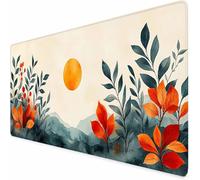 Japanese Gaming Mouse Pad Simple Large Mouse Mat 32" x 12" Washable Mousepad, Office Accessories, Mousepad with Non-Slip Base and Stitched Edge, Keyboard Mat for Home Office Gaming Room -XZ74Z35