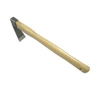 Japanese Garden Tool, Heavy Duty Hand Hoe, Stainless Steel Blade Resistant to Rust and Deformation, Ergonomic Wooden Handle for Increased Strength