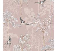 Japanese Garden Wallpaper Blush Pink World Of Wallpaper E100335Ah