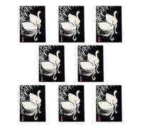 Japanese Geese Swans Ohara Koson Greeting Cards Pack of 8 Oriental Art Note Cards Any Occasion Blank Inside A6 10x15cm