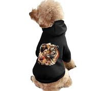 Japanese Geisha And Tiger Dog Hoodie Shirts Pet Clothes for Small Puppy Cat Costume M