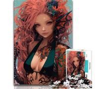 Japanese Geisha Anime Jigsaw Puzzles for Adults,Challenging To Complete But Fun And Humorous Birthday Present,Gifts,Wall Art 38x26cm