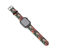 Japanese Geisha Ghost Mask Printed Watch Band Compatible with Apple Watch Silicone Watch Straps Replacement Straps