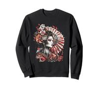 Japanese Geisha Japanese Art Sakura Cherry Blossom Kimono Sweatshirt