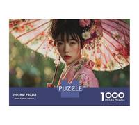 Japanese Geisha Jigsaw 1000 Pieces for Adults Jigsaw Puzzles Beautiful Woman Impossible Puzzle Educational Games Home Decoration 52x38cm/1000pcs