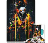 Japanese Geisha Jigsaw Puzzles for Teenagers 1000 Jigsaws,Educational Games Wall Decoration Unique Birthday And Xmas Gifts (50x75cm)