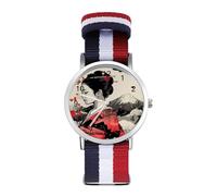 Japanese Geisha Mount Fuji Fashion Watches Men Women Wrist Watch Outdoor Sports