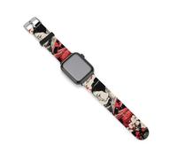 Japanese Geisha Mount Fuji Silicone Watch Strap Compatible with IWatch Adjustable Sports Band Unisex 42mm/44mm