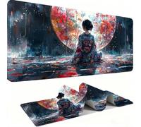 Japanese Geisha Mouse Pad 1000x500x3 mm, Gaming Accessories Mouse Mat - Mousepad with Non-Slip Base and Stitched Edge Compatible with Laser and Optical Mice Table Pad for Gaming (100x50) j0xk-275