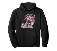 Japanese Geisha Sakura Cherry Blossom Kimono Japanese Art Pullover Hoodie