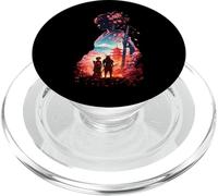 Japanese Geisha Samurai Mount Fuji Sakura Art PopSockets PopGrip for MagSafe