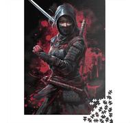 Japanese Geisha Samurai Wooden Puzzles 1000 Piece Jigsaw Puzzles for Adults Educational Game Challenge Toy Christmas Eve Gifts 1000pcs (75x50cm)