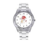 Japanese Geisha Tiger Red Sun Business Watches for Men Stainless Steel Strap Watch Casual Wrists Accessories Boyfriend Father Gift