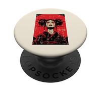 Japanese Geisha Woman Crying Blood Art Women Girls Kids Men PopSockets Adhesive PopGrip