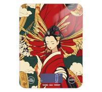 Japanese Geisha Woman Pattern Red Waterproof mini Scale for Food 11lb/0.18oz, 5kg/5g Scale in Grams and oz with 4 Unit for Baking Baking Meal Prep (Batteries not Included)
