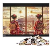 Japanese Geisha Wooden Jigsaw Puzzles 1000 Piece Adults Fun Stress Relief Education Game Toy Intellectual Game Decoration Relaxation And Intelligence 1000pcs (75x50cm)
