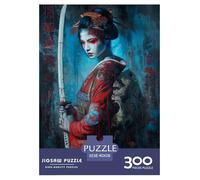 Japanese Geisha Wooden Jigsaw Puzzles Adults Fun 300 Piece Education Game Stress Relief Toy Intellectual Game Home Decoration Relaxation And Intelligence 300pcs (40x28cm)