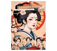 Japanese Geishas UK-Version (Wall Calendar 2026 DIN A3 Portrait), CALVENDO 12 Month Wall Calendar