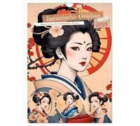 Japanese Geishas UK-Version (Wall Calendar 2026 DIN A4 Portrait), CALVENDO 12 Month Wall Calendar