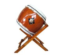 Japanese Ghost Drum with Stand, Curled Rim Festival Percussion Instrument, Loud Voice, 52CM