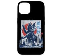 Japanese Giant Cat Monster Catzilla Attack - Ink Brush Art Case for iPhone 13