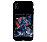 Japanese Giant Cat Monster Catzilla Attack - Ink Brush Art Case for iPhone XS Max