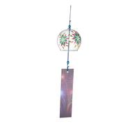Japanese Glass Wind Chime Pendant - Chic Decorative Craft for Balcony, Creative Retro Style Hanging Ornament, Easy Clean Design
