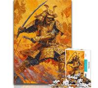 Japanese Golden Ninja 1000 Piece Jigsaw Puzzles,Challenging To Complete But Fun And Humorous Birthday Present,Gifts,Wall Art (75x50cm)