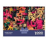 Japanese Graffiti 1000 Piece Jigsaw Puzzle for Adults Challenging Adults Age 12 Years Up - Challenge Edition for Home Decor Gifts 70x50cm/1000pcs