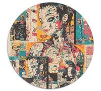 Japanese Graffiti 1000 Piece Jigsaw Puzzle For Adults Family Challenge Toys Stress Relief Puzzle Exercise The Memory of The Brain for Men, Women, Elders, Seniors 1000pcs (67.5x67.5cm)