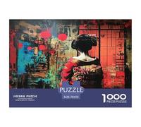Japanese Graffiti 1000 Pieces Premium Jigsaw Age 14+ for Adults Cool Collage Effect, Fun Details, Educational, Challenging 70x50cm/1000pcs