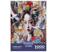Japanese Graffiti 1000 Pieces Premium Jigsaw Age 3+ Quirky, Abstract Design, Fun Details, Educational, Challenging 38x26cm/1000pcs