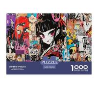 Japanese Graffiti 1000 Pieces Premium Jigsaw for Adults Gifts Cool Collage Effect, Fun Details, Educational, Challenging 70x50cm/1000pcs