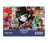 Japanese Graffiti 1000pcs Paper Jigsaw Puzzle Puzzle What Happens Next Puzzle Educational Games for Adults And Kids 70x50cm/1000pcs