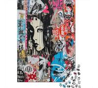 Japanese Graffiti Jigsaw Puzzles for Adults 1000 Piece for Adults Educational Game Challenge Toy 1000 Pieces Puzzles for Adults Kids Jigsaw Puzzle 1000pcs (75x50cm)