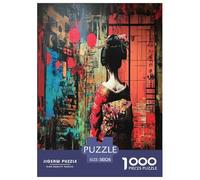 Japanese Graffiti Jigsaw Puzzles Puzzle for Adults Kids. 1000 Pieces Great Gifts Challenge Toy Educational Game Home Decoration for Educational Games Gifts 38x26cm/1000pcs