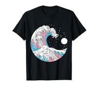 Japanese Great Wave Transgender Flag Pride LGBTQ+ Trans T-Shirt
