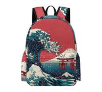 Japanese Great Waves Torii Gate Cute Daypack Backpack for Men Women