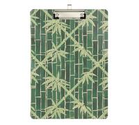 Japanese Green bamboos mini Nursing clipboard Transparent for Classroom Supplies for Teachers Elementary Size 9 x 12 Silver