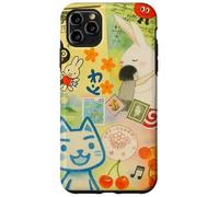 Japanese Green CAT anime Aesthetic MagSafe Manga Cat Collage Case for iPhone 11 Pro Max