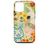 Japanese Green CAT anime Aesthetic MagSafe Manga Cat Collage Case for iPhone 12/12 Pro