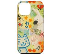 Japanese Green CAT anime Aesthetic MagSafe Manga Cat Collage Case for iPhone 12 Pro Max