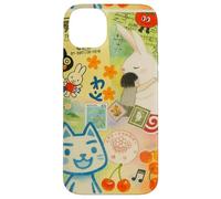 Japanese Green CAT anime Aesthetic MagSafe Manga Cat Collage Case for iPhone 14 Plus