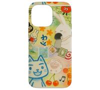 Japanese Green CAT anime Aesthetic MagSafe Manga Cat Collage Case for iPhone 14 Pro Max