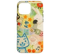 Japanese Green CAT anime Aesthetic MagSafe Manga Cat Collage Case for iPhone 16 Pro Max