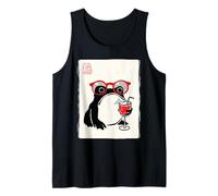 Japanese Grumpy Frog Vacation Summer Vibes Funny Beach Tank Top