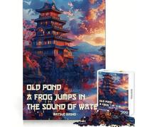 Japanese Haiku Wall Art 1000 Piece Puzzle For Adults Mental Sharp Serene Game Home Activity Santa Surprise (50x75cm)