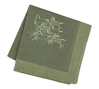 Japanese Handkerchief for Men Women (Auspicious Designs) Bandana Furoshiki Wrapping Cloth/Made in Japan, 9-ha Horse/Kyukyuhisa Horses Success and Good Luck