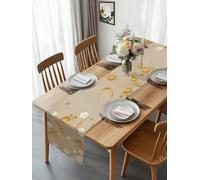 Japanese Harmony Cherry Blossoms Table Runner 90 Inches Long, Country Floral Art Washable Table Runners Heat-Insulation Kitchen Dining Table Decorations for Home Party Decor 13x90in